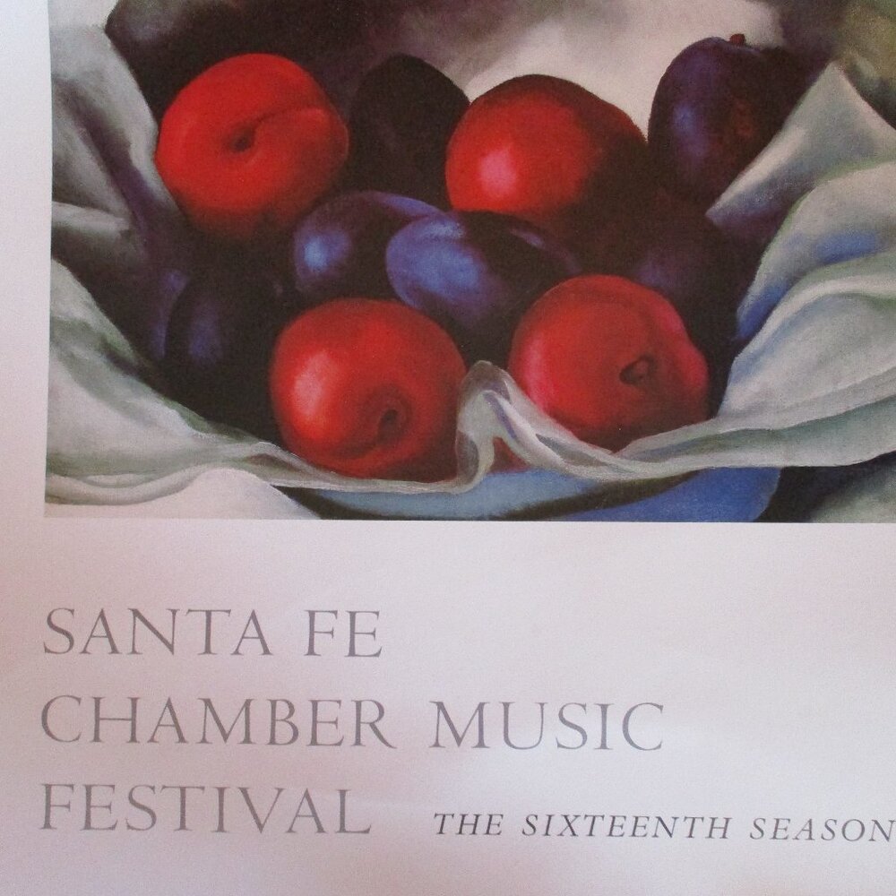 Vtg Santa Fe Chamber Music Festival 1988 Poster Georgia O'Keefe Sixteenth Season